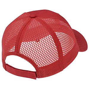 Additional Image 1 - a red mesh cap on a white background