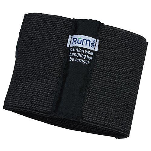 Additional Image 1 - a black fabric with a blue stripe
