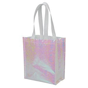 Additional Image 1 - a white bag with pink handles
