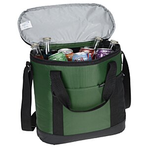 Additional Image 1 - a green cooler with a clear lid