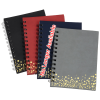 a group of notebooks with spiral bound