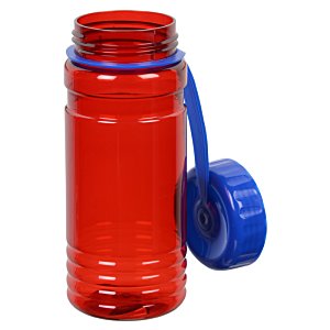Additional Image 2 - a red water bottle with a blue handle