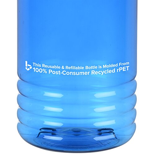 Additional Image 3 - a blue plastic bottle with a white label