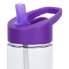 View Image 2 of 3 of Clear Impact Twist Water Bottle with Flip Straw Lid - 24 oz.