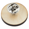View Image 2 of 2 of Wood Lapel Pin - Round - Full Colour