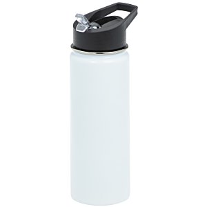 Additional Image 4 - a white water bottle with black lid
