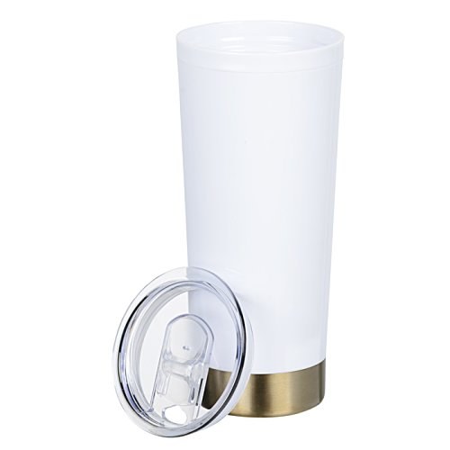 Additional Image 1 - a white and gold cup