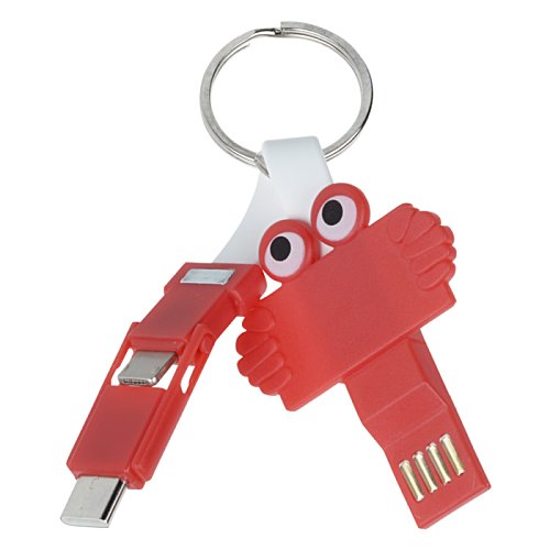 Additional Image 1 - a key chain with a key ring