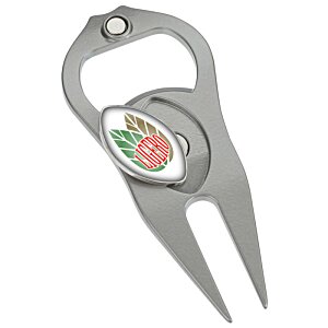 Additional Image 2 - a silver bottle opener with a round hole
