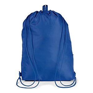 Additional Image 1 - a blue backpack with string