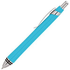 Additional Image 1 - a blue pen with silver tips