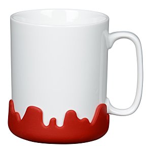 Additional Image 1 - a white mug with red paint on it