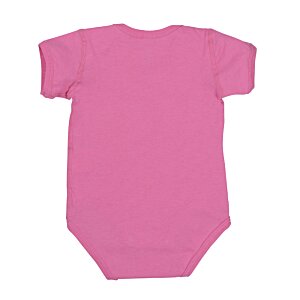 Additional Image 1 - a pink baby bodysuit on a white background