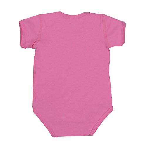 Additional Image 1 - a pink baby bodysuit on a white background