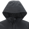 Additional Thumbnail Image 2 - a black hooded jacket with a white background