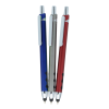 a group of pens on a white background