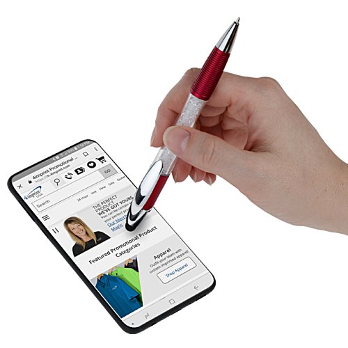 Additional Image 3 - a hand holding a pen over a cellphone