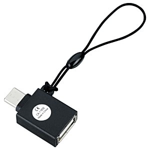 Additional Image 2 - a black usb cable with a white circle