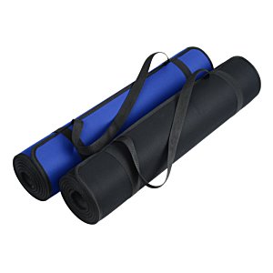 Additional Image 4 - a blue and black yoga mat