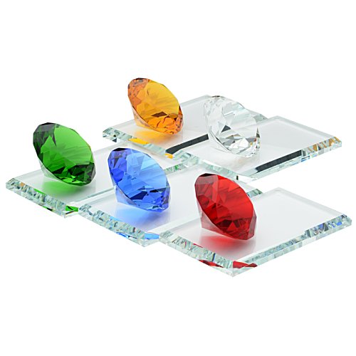 Additional Image 3 - a group of colored ovals on glass plates