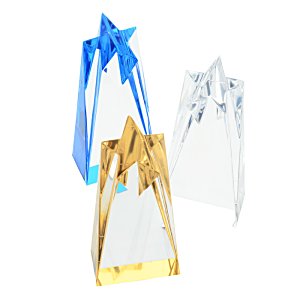 Additional Image 1 - a group of pyramids with blue and gold stars