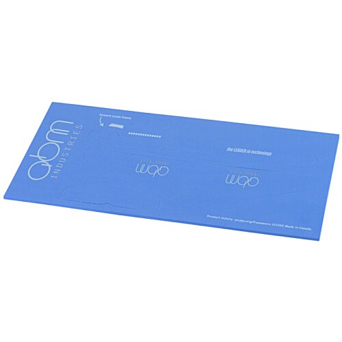 Additional Image 2 - a blue rectangular object on a white background
