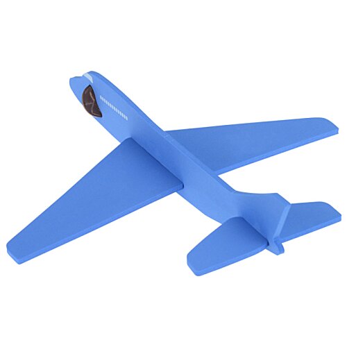 Additional Image 4 - a blue toy airplane on a white background