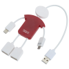 View Image 2 of 7 of TechMate 2.0 Duo Charging Cable and USB Hub