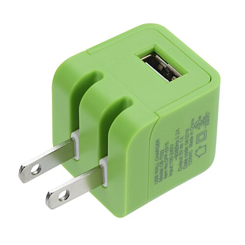 Additional Image 2 - a green adapter with two ports