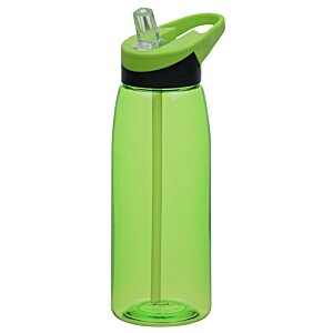 Additional Image 1 - a green water bottle with a black strap