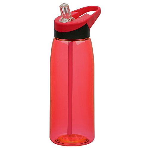 Additional Image 1 - a green water bottle with a black strap