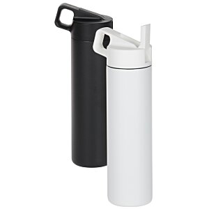 Additional Image 5 - a black and white water bottle