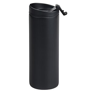 Additional Image 1 - a black cylindrical container with a strap