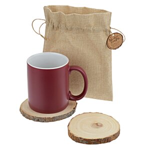 Additional Image 2 - a red mug and a brown bag