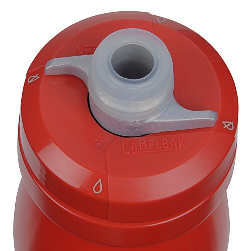 Additional Image 2 - a red plastic bottle with a white cap