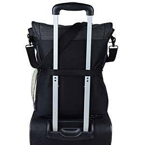 Additional Image 2 - a black bag with silver handles