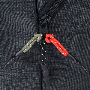 Additional Image 4 - a zipper puller with a red and black handle