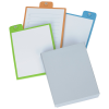 a group of papers on a white background