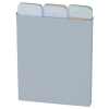 a file folder with tabs