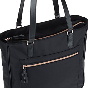 Additional Image 3 - a black bag with brown straps
