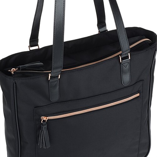 Additional Image 3 - a black bag with brown straps