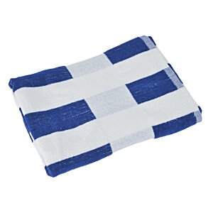 Additional Image 4 - a blue and white striped pillow