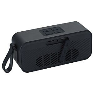 Additional Image 5 - a black rectangular speaker with a strap