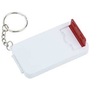 Additional Image 6 - a white and red key chain
