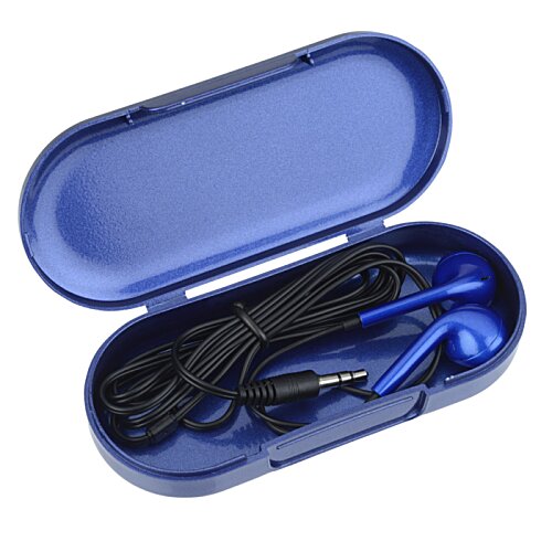 Skyline Metallic Ear Buds with Case Image 1 of 4