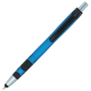 a blue and black pen