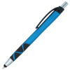 a blue and black pen