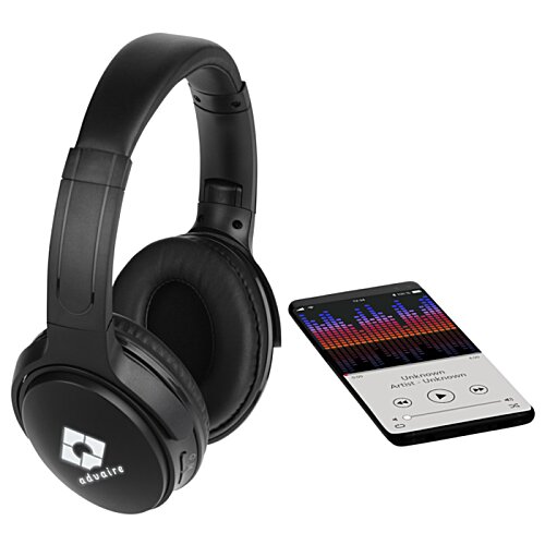 Additional Image 2 - a black headphones next to a rectangular object