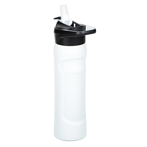 Additional Image 2 - a white water bottle with a black lid