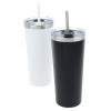 View Image 7 of 9 of Colma Vacuum Tumbler with Straw - 22 oz.
